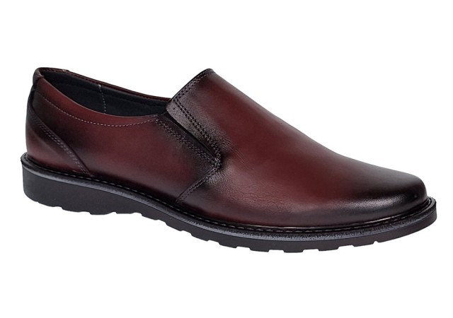 Pantofi barbati casual din piele naturala Bordeaux GKR106VIS